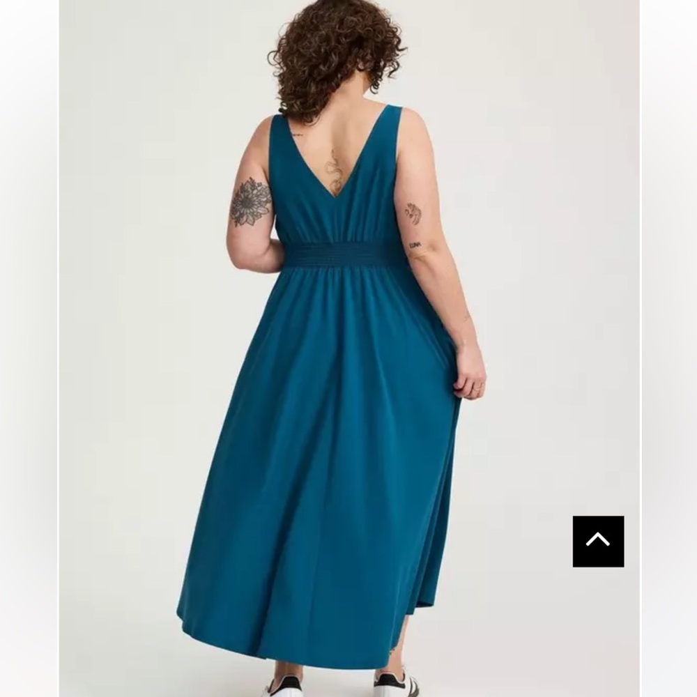 NWT Torrid Elegant Teal Sleeveless Maxi Dress size 2X 🌹🌸🌺 BC BAG 04 - Picture 5 of 10